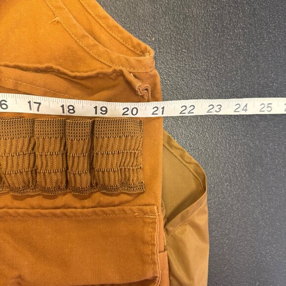 Vintage Sports Afield Hunting Vest Size Medium Brown Shells Holders Ammo Outdoor - Picture 4 of 15